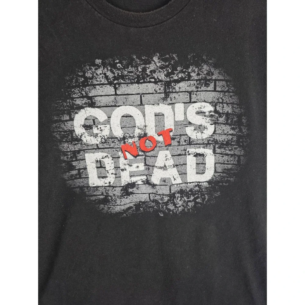 Gods Not Dead Movie Promo T-Shirt Mens XL Black Graphic Tee